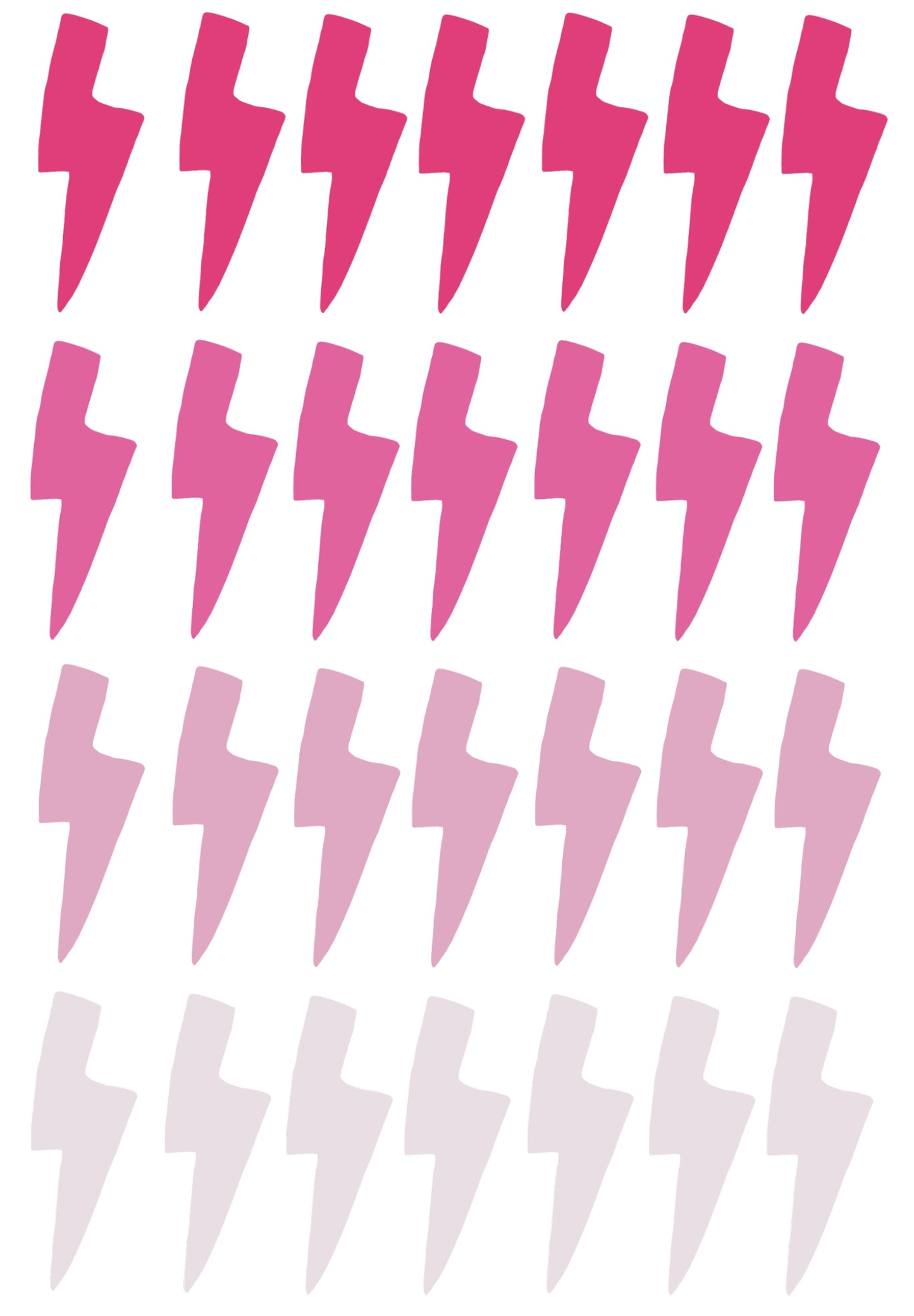 Pink Lightning Bolts