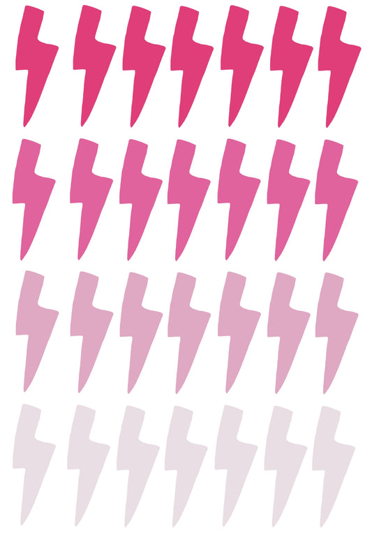 Pink Lightning Bolts